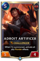 Adroit Artificer Card