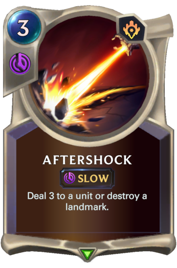 Aftershock Card