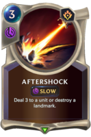 Aftershock Card