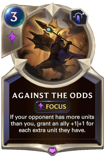Against the Odds Card