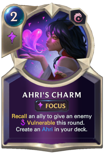 Ahri's Charm Card