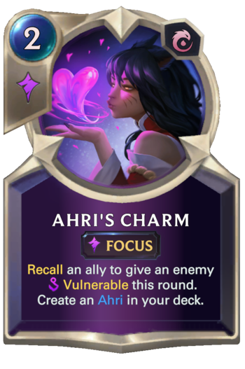 Ahri's Charm Card