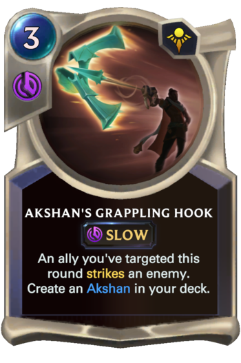 Akshan's Grappling Hook Card
