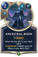 Ancestral Boon Card