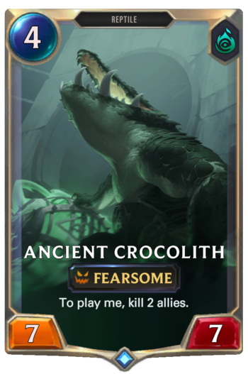 Ancient Crocolith Card