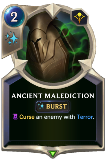 Ancient Malediction Card