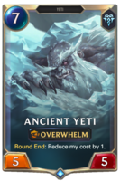 Ancient Yeti Card