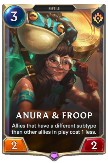 Anura & Froop Card