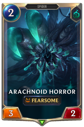 Arachnoid Horror Card