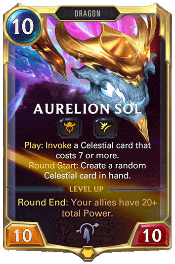 Aurelion Sol :: Legends of Runeterra Card :: RuneterraFire