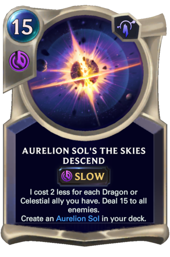 Aurelion Sol's The Skies Descend Card