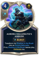 Aurora Hallunatis's Ambush Card