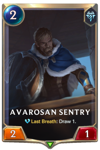 Avarosan Sentry Card