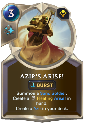 Azir's Arise! Card