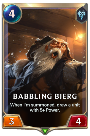 Babbling Bjerg Card