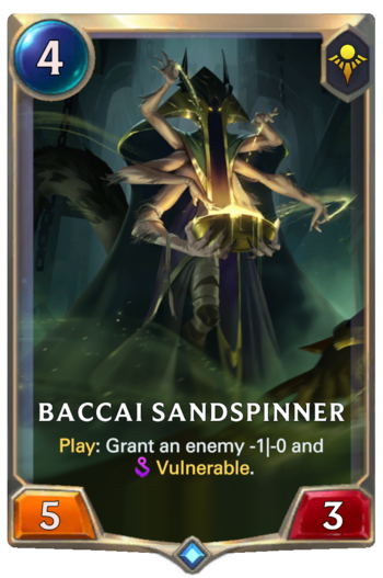 Baccai Sandspinner Card