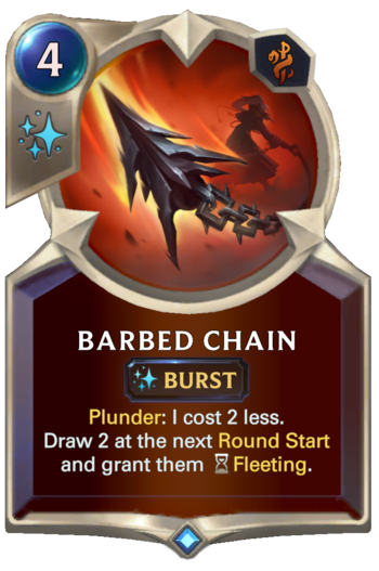 Barbed Chain Card