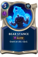 Bear Stance Card