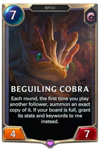 Beguiling Cobra Card
