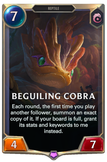 Beguiling Cobra Card