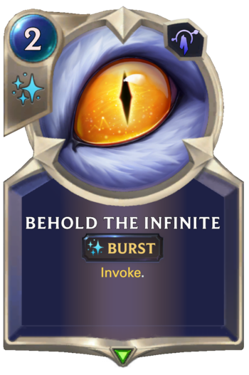 Behold the Infinite  Card