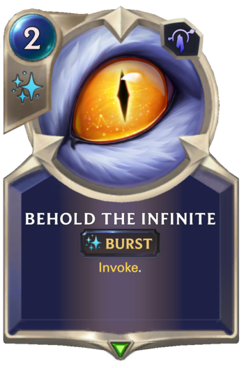 Behold the Infinite  Card