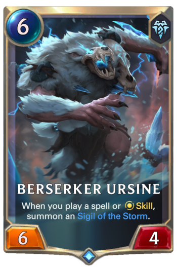 Berserker Ursine Card