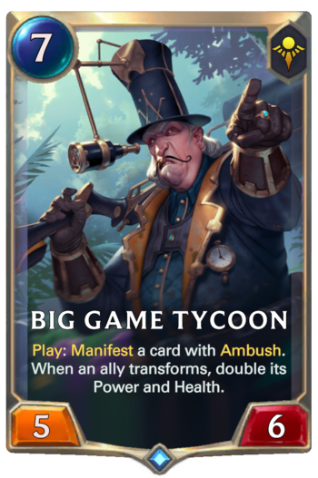 Big Game Tycoon Card