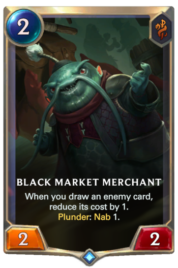 Black Market Merchant Card