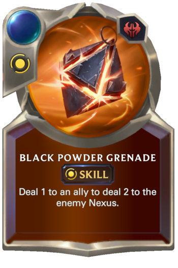 Black Powder Grenade Card