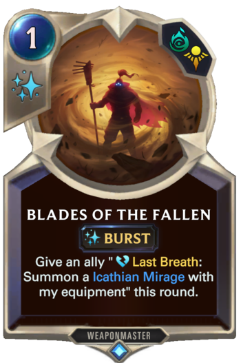 Blades of the Fallen Card