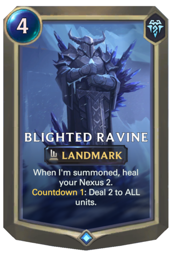 Blighted Ravine Card