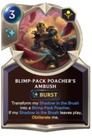 Blimp-Pack Poacher's Ambush Card