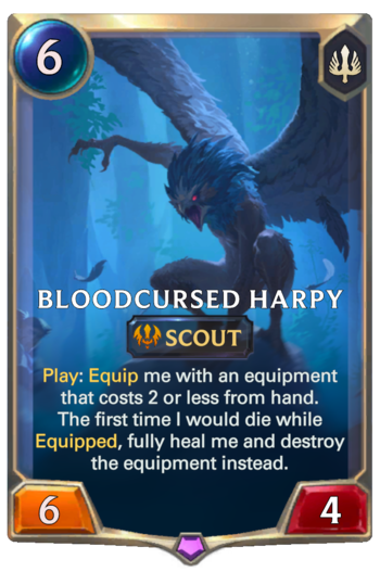 Bloodcursed Harpy Card