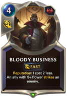 Bloody Business Card