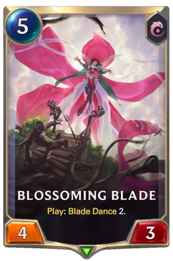 Blossoming Blade Card