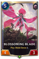 Blossoming Blade Card