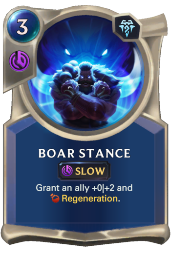 Boar Stance Card