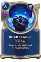 Boar Stance Card