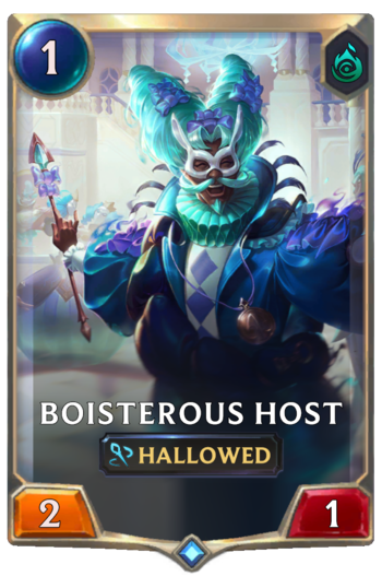 Boisterous Host Card