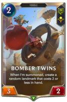 Bomber Twins Card