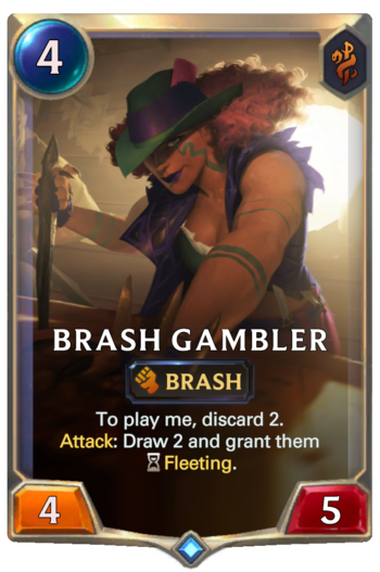 Brash Gambler Card