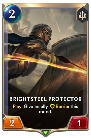 Brightsteel Protector Card