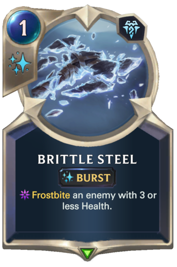 Brittle Steel Card