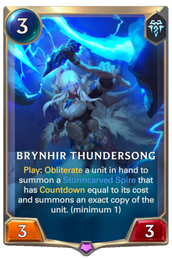 Brynhir Thundersong Card
