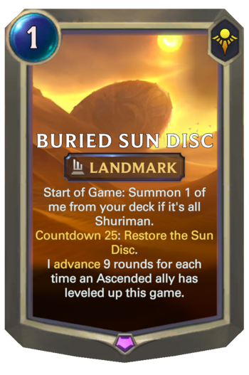 Buried Sun Disc Card