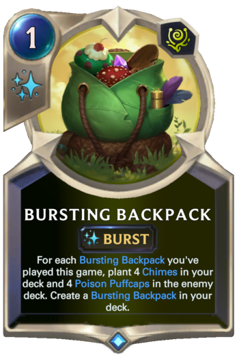 Bursting Backpack Card