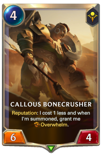Callous Bonecrusher Card