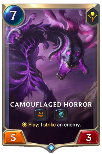Camouflaged Horror Card