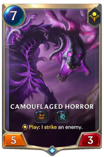 Camouflaged Horror Card